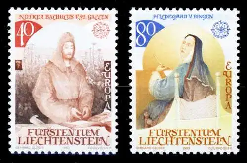 LIECHTENSTEIN 1983 Nr 816-817 postfrisch SB4646E