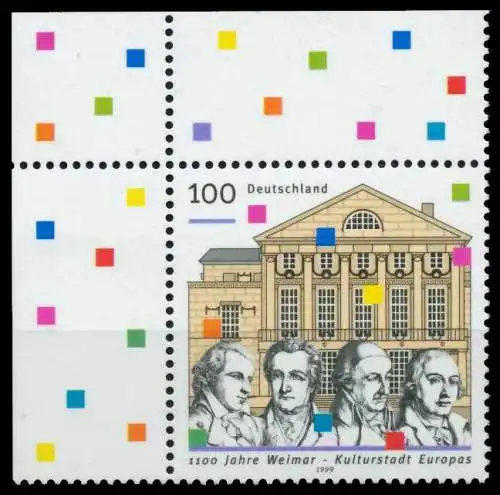 BRD BUND 1999 Nr 2028I postfrisch ECKE-OLI 6CD396