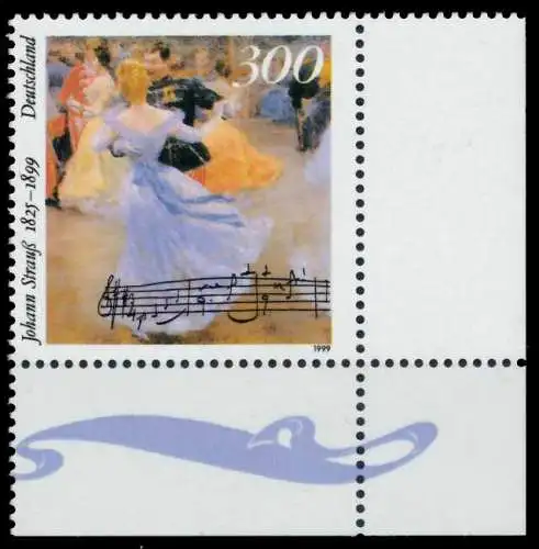 BRD 1999 Nr 2061 postfrisch ECKE-URE SB31ACE