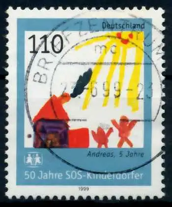 BRD 1999 Nr 2062 zentrisch gestempelt 6D11C2