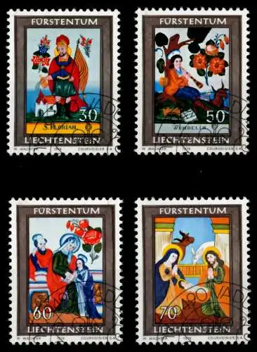 LIECHTENSTEIN 1974 Nr 616-619 gestempelt 6E96CA