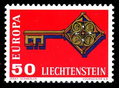 LIECHTENSTEIN 1968 Nr 495 postfrisch SB42CFA