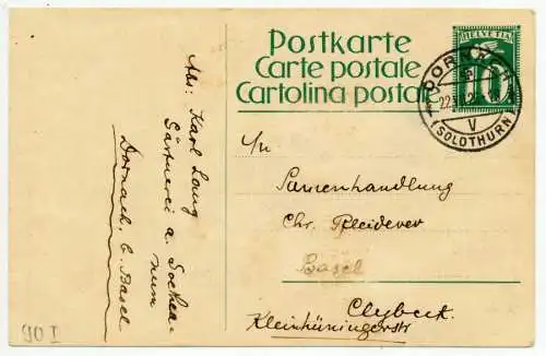 SCHWEIZ POSTKARTE ZEITRAUM 1923 31 6DF862