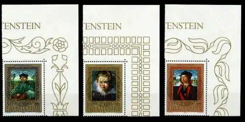 LIECHTENSTEIN 1985 Nr 881-883 zentrisch gestempelt ECKE-ORE 6E6836