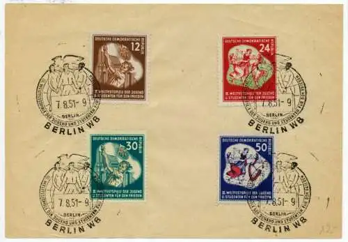 DDR 1951 Nr 289-292 zentrisch gestempelt 73681E