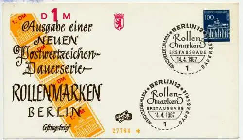 BERLIN DS BRAND. TOR Nr 290 BRIEF FDC 736846