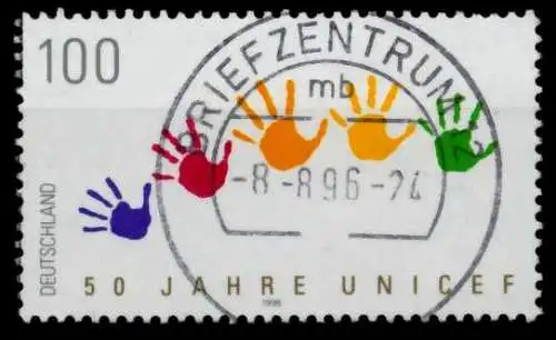 BRD 1996 Nr 1869 zentrisch gestempelt 72CE66