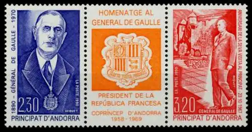 ANDORRA FRZ.-POST Nr 245-246 postfrisch 3ER STR 732B1A
