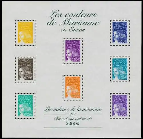 FRANKREICH Nr 3579 u.a. postfrisch KLEINBG S0022BE