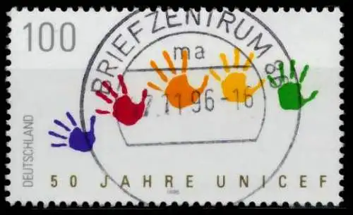 BRD 1996 Nr 1869 zentrisch gestempelt 72CE1A