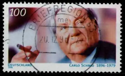 BRD 1996 Nr 1894 zentrisch gestempelt 72EB26