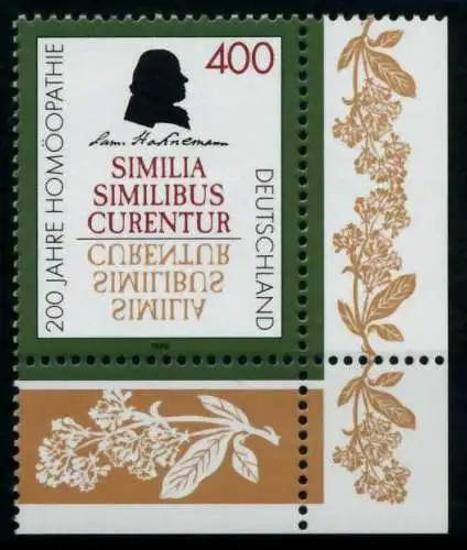 BRD 1996 Nr 1880 postfrisch ECKE-URE 72D086