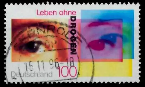 BRD 1996 Nr 1882 zentrisch gestempelt 72D0FA