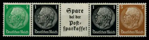 D-REICH ZUSAMMENDRUCK Nr EGS-3 postfrisch 5ER STR 728ACA