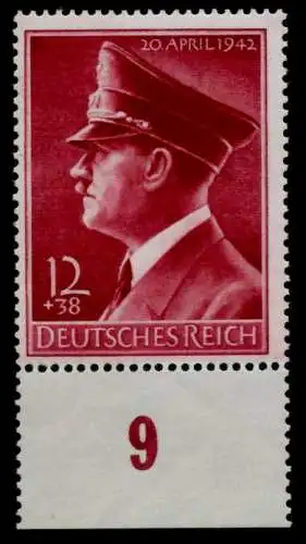 3. REICH 1942 Nr 813y postfrisch URA 71C68A