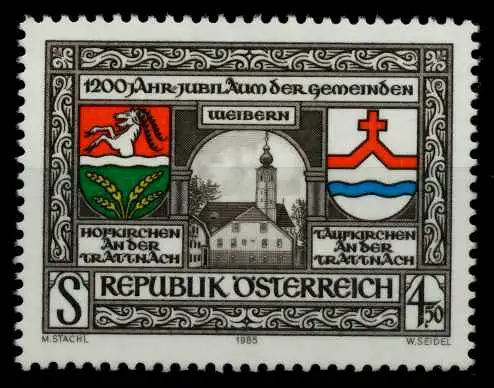 ÖSTERREICH 1985 Nr 1824 postfrisch SB68D76