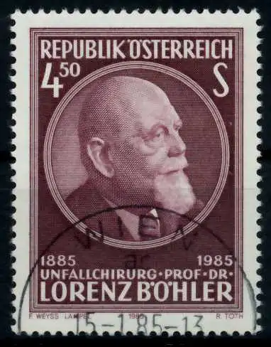 ÖSTERREICH 1985 Nr 1800 zentrisch gestempelt 7026F6