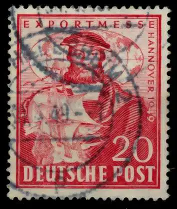 BIZONE Nr 104a zentrisch gestempelt 718AF6