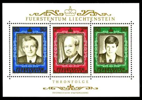 LIECHTENSTEIN BLOCK KLEINBOGEN Block 13 postfrisch SBDB5B6