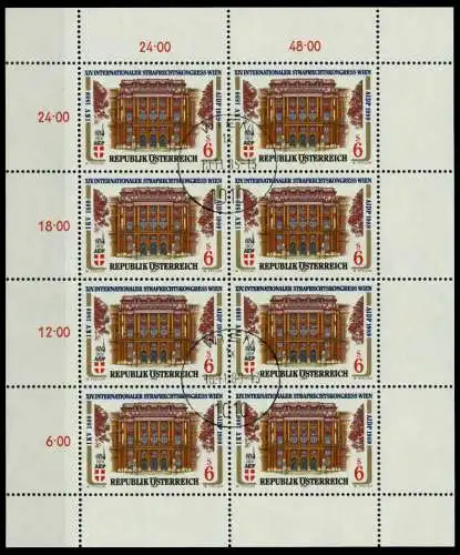 ÖSTERREICH BLOCK KLEINBOGEN 1980-1989 Nr 1971 Z SBDB446