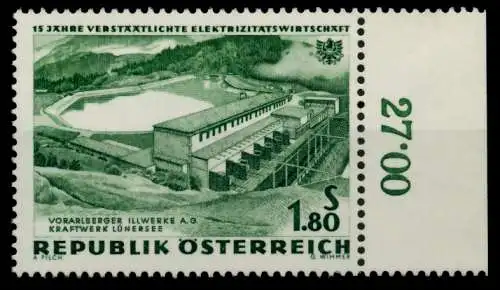 ÖSTERREICH 1962 Nr 1105 postfrisch ORA 71454A