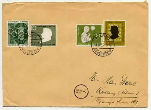 BRD 1956 Nr 233+234+229+231 BRIEF MIF 70CD92