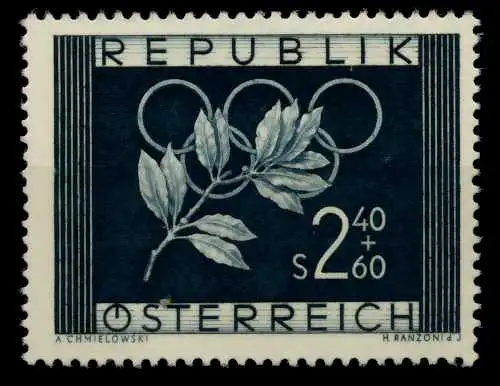 ÖSTERREICH 1952 Nr 969 postfrisch 70C80A