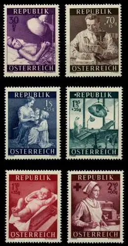 ÖSTERREICH 1954 Nr 999-1004 postfrisch 70C7B6