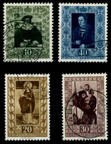 LIECHTENSTEIN 1953 Nr 311-314 gestempelt 70C966
