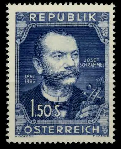 ÖSTERREICH 1952 Nr 970 postfrisch 70C822