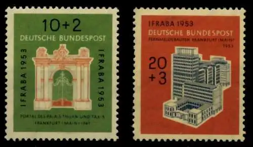 BRD 1953 Nr 171-172 postfrisch 70835A