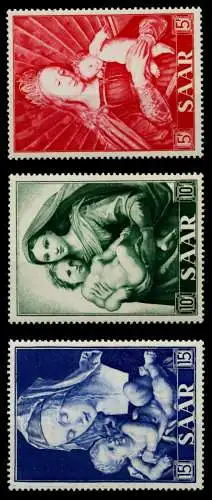 SAARLAND 1954 Nr 351-353 postfrisch 708472
