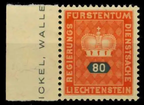 LIECHTENSTEIN DIENSTMARKEN 1950 Nr 42 postfrisch 707F36