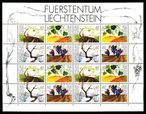 LIECHTENSTEIN 1994 Nr 1089KB-1092KB postfrisch KLEINBG SB6E806