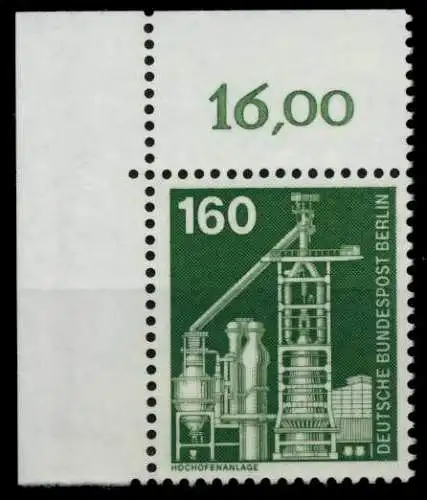 BERLIN DS INDUSTRIE u. TECHNIK Nr 505 postfrisch ECKE-O 702E5E