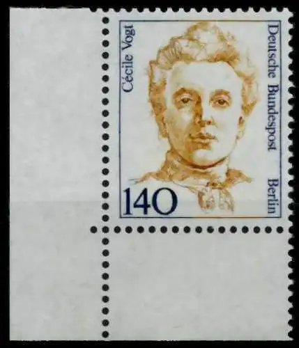 BERLIN DS FRAUEN Nr 848 postfrisch ECKE-ULI 702D8A