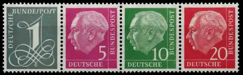 BRD ZUSAMMENDRUCK Nr W18X W20X W17X+W21X postfrisch 71CA42