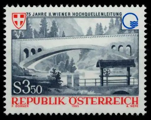 ÖSTERREICH 1985 Nr 1834 postfrisch SB68DCA