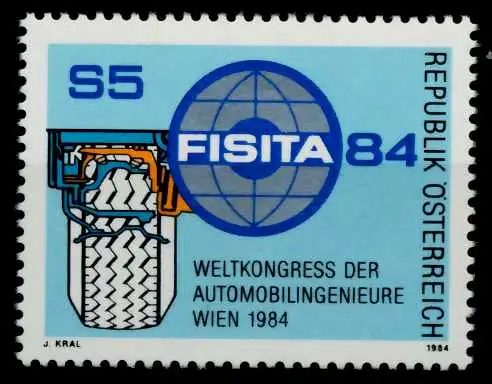 ÖSTERREICH 1984 Nr 1770 postfrisch SB6668E