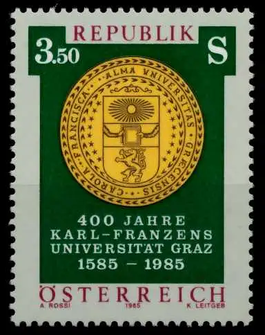 ÖSTERREICH 1985 Nr 1799 postfrisch SB66852