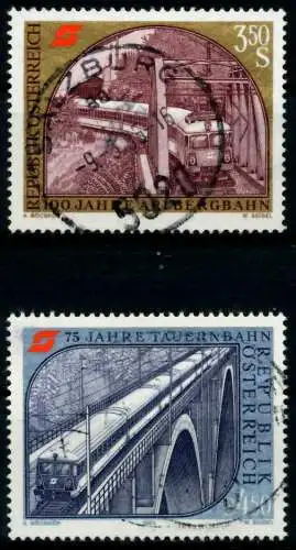 ÖSTERREICH 1984 Nr 1785-1786 zentrisch gestempelt 7001DA