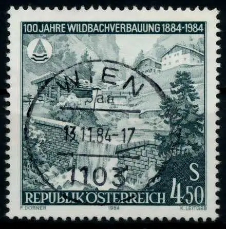 ÖSTERREICH 1984 Nr 1779 zentrisch gestempelt 700102