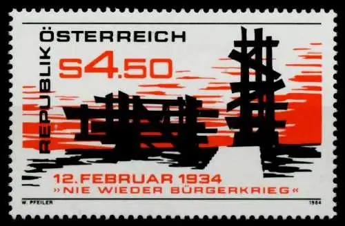 ÖSTERREICH 1984 Nr 1766 postfrisch SB66652