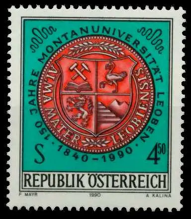 ÖSTERREICH 1990 Nr 2007 postfrisch SB5F38A