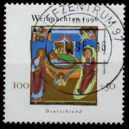 BRD 1996 Nr 1892 zentrisch gestempelt 72EB96