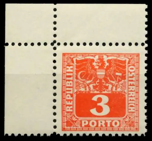 ÖSTERREICH PORTOMARKEN 1945 Nr 177 postfrisch ECKE-OLI 6ED172