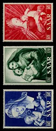 SAARLAND 1954 Nr 351-353 postfrisch 708456