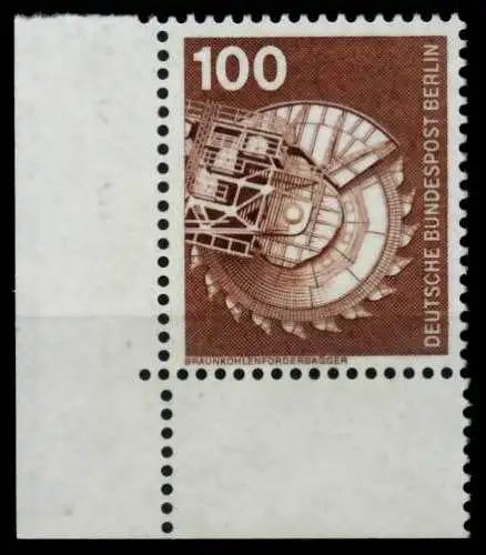 BERLIN DS INDUSTRIE u. TECHNIK Nr 502 postfrisch ECKE-U 702E3E