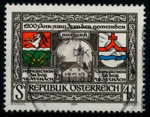 ÖSTERREICH 1985 Nr 1824 zentrisch gestempelt 70067E