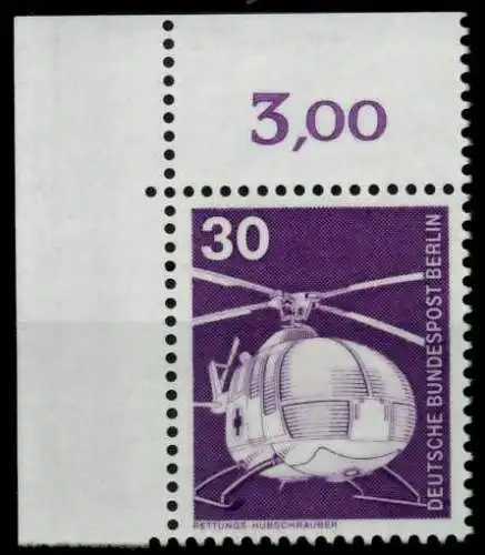 BERLIN DS INDUSTRIE u. TECHNIK Nr 497 postfrisch ECKE-O 702E3A